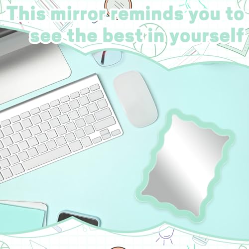 Magnetic Locker Mirror - 5.31 x 7 Inch Aesthetic School Locker Decor