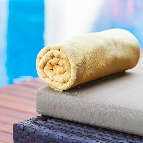KAHAF COLLECTION 6-Pack Cotton Bath Towels - 27 x 54 In, Soft Quick Dry