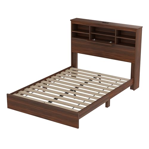 4-Piece Queen Bedroom Furniture Set with Platform Bed, Dresser, Nightstands