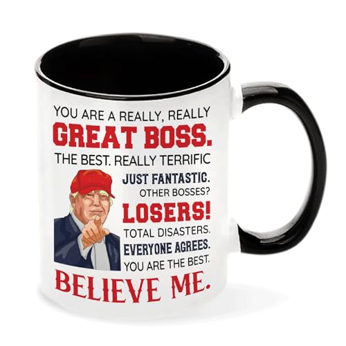 Viberty Boss Mug 11 Oz - Funny Boss Gifts for Men Women - Boss Day, Birthday & Christmas Gift - Boss Gifts Variation