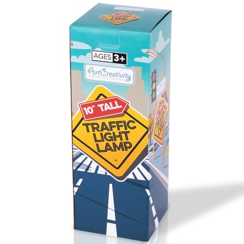11-Inch Traffic Light Table Lamp for Kids Room Decor