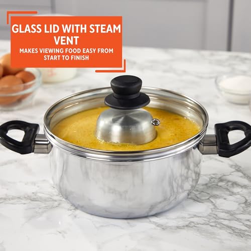 IMUSA 3Qt Double Boiler/Ba?o Maria w/8in Flan Inner Pan - 20cm