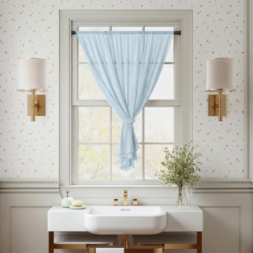 Adjustable Spring Tension Curtain Rod, 26-49 Inch No-Drill Rod for Windows