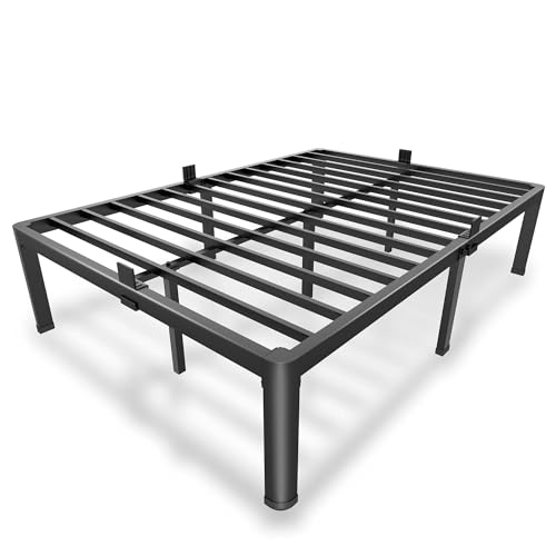 Full Size Metal Platform Bed Frame - 14 Inch Heavy Duty Steel Slats