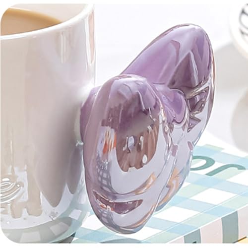 Disoza Pink Bow Coffee Mug 12 OZ Ceramic Cute Coquette Tea Cup for Women & Girls - Variation #B