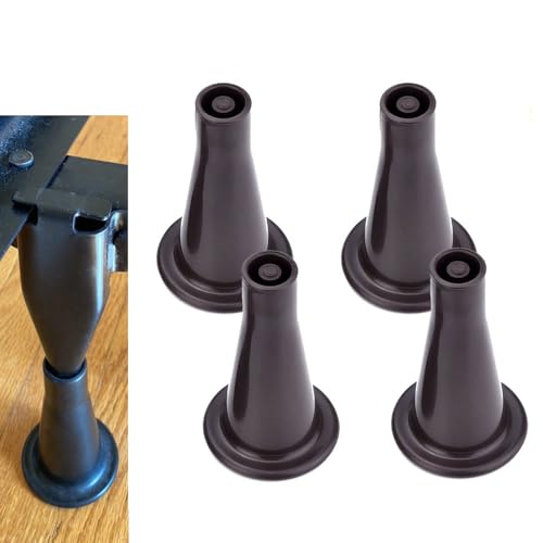 Replacement Bed Frame Feet to Replace Wheels - Non-Slip Glides (4 Pack)