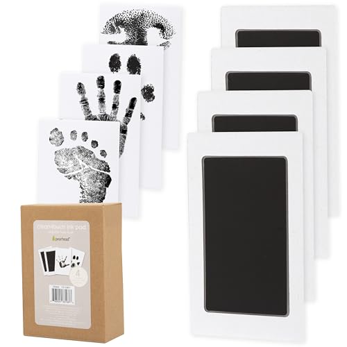 Mess-Free Clean-Touch Ink Pad Kit for Baby & Pet Prints (4-Pack)
