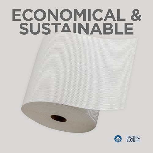 Georgia-Pacific Pacific Blue Recycled Paper Towels 6 Rolls, 800 Feet Each, White