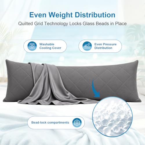 Cooling Weighted Body Pillow with Tencel Cover - 48" x 14"