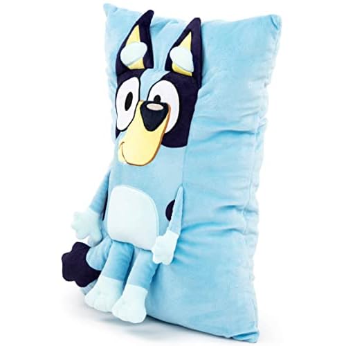 Bluey Snuggle Pillow - Super Soft Plush Decorative Throw Pillow - Measures 15 Inches (Official Bluey Product)