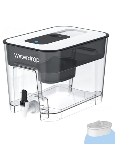 Large Water Filter Dispenser Pitcher for Fridge - BPA Free, 200-Gallon