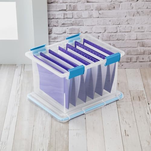 Sterilite 32 Qt Gasket Box Stackable Storage Bin 4-Pack