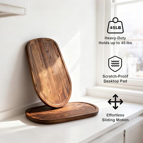 Solid Pine Wood Mixer Slider Mat for Tilt-Head Stand Mixers