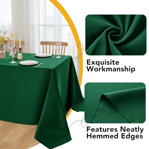 DailySet 10-Pack Hunter Green 60 x 84 in Tablecloths for Rectangle Tables - Multi-Pack