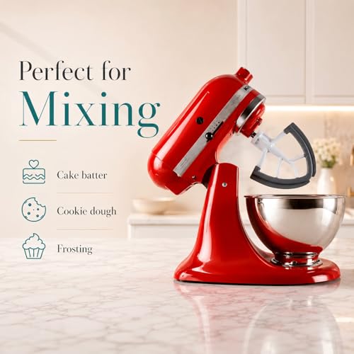 Flex Edge Beater for 4.5-5 Quart Tilt-Head Stand Mixers, Silicone Scraper