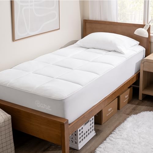 Twin XL Microplush Mattress Topper with Deep Pockets - Reversible Pillow Top