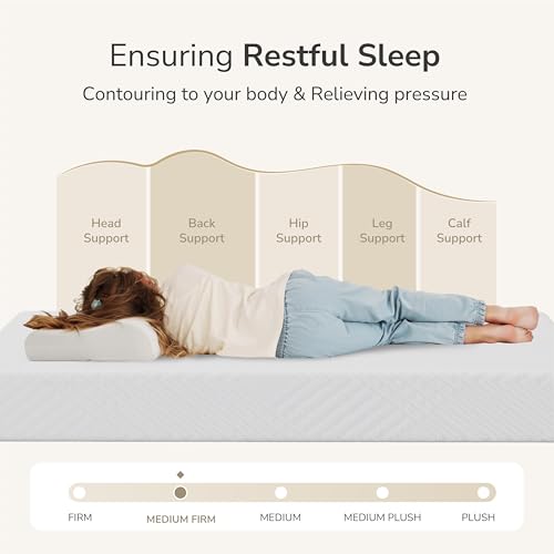 8-Inch Twin Memory Foam Mattress - Cooling Gel Medium Firm Bed in a Box