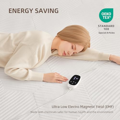 Twin XL Waterproof Heated Mattress Pad with Multi-Zone Control