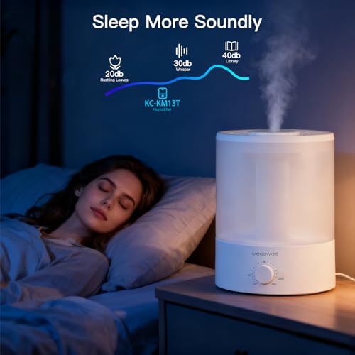 3.5L Ultrasonic Cool Mist Humidifier and Essential Oil Diffuser 2-Pack