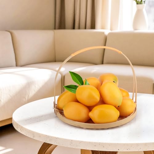8 Pcs Artificial Lemons - Realistic Faux Fruit Decoration