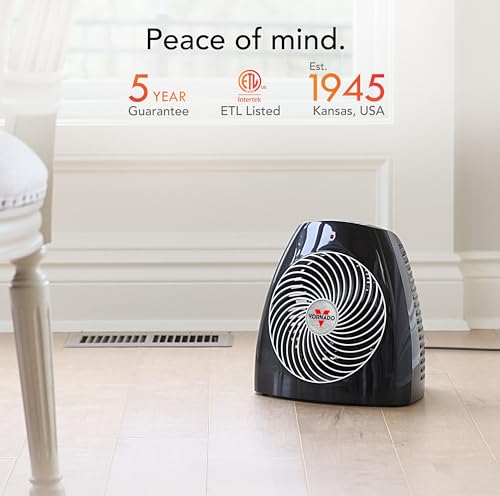 Vornado MVH Whole Room Space Heater with Adjustable Thermostat and Tip-Over Protection