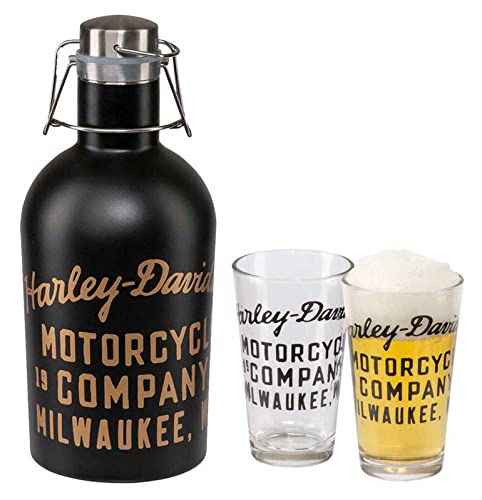 Stainless Steel 50 oz. Growler and 16 oz. Pint Glass Drinkware Gift Set