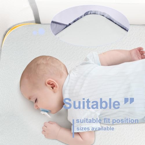 Dual Sided Baby Bassinet Mattress Pad 33" x 20" Gel Foam with Waterproof Cover