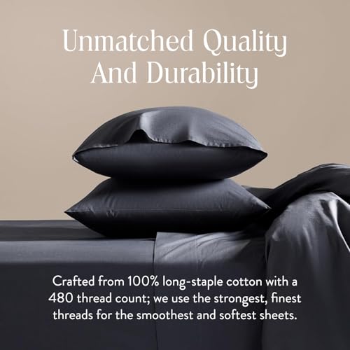 Luxury Sateen Duvet Cover - Full/Queen Size, Slate Grey