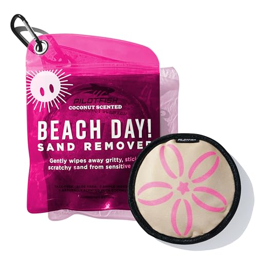 Natural Sand Remover Bag for Beach Trips, Talc-Free Skin-Friendly Pouch