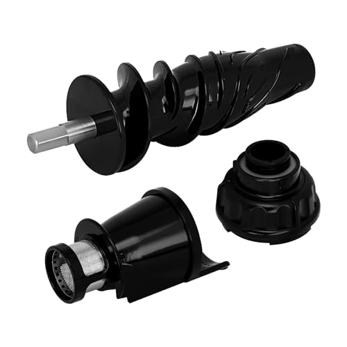 HSOKEW Set of 3 Juicer Replacement Parts for O Mega Models NC900HDS NC800HDS NC800HDR 8003-8006 - Conical Strainer, Augers & End Caps
