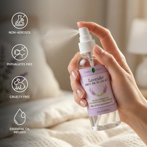 Lavender Pillow & Room Spray - Plant-Based Linen & Fabric Freshener, 4.05 fl oz