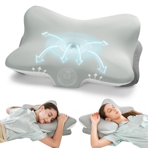 Ergonomic Memory Foam Cervical Pillow - Dual Heights for Neck Pain Relief