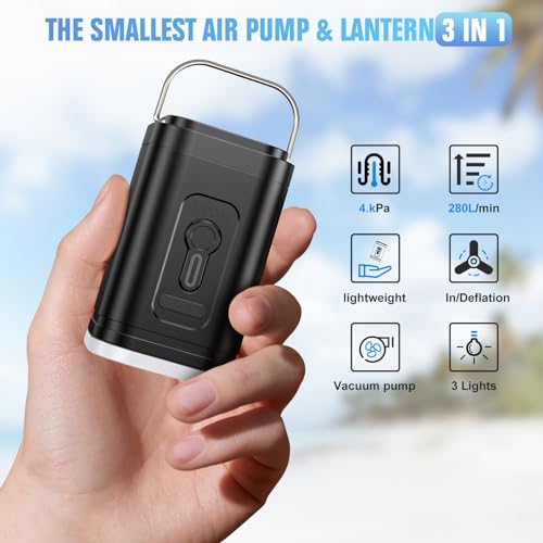 Portable Mini Electric Air Pump for Inflatables, Pool Floats & Mattresses