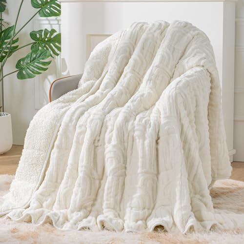 Weighted Blanket 48"x72" 15lbs - Soft Sherpa Fleece for Relaxation