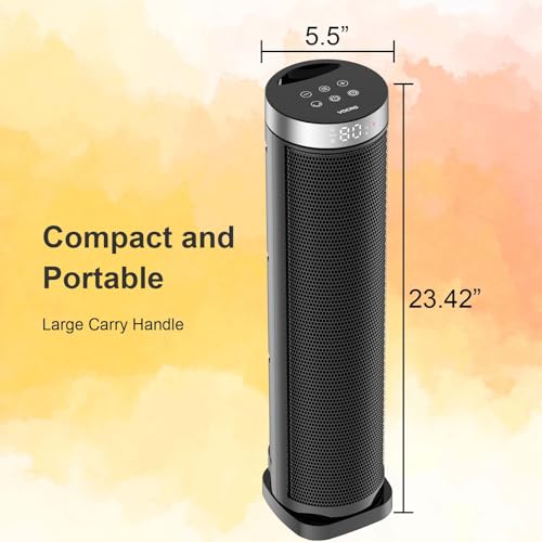 Oscillating Tower Space Heater with Remote and Thermostat 1500W