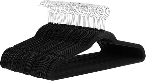 Amazon Basics Slim Velvet Non-Slip Suit Hangers, 30-Pack