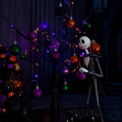 30-Piece Mini Halloween Ball Ornaments - 1.18 Inch Shatterproof Tree Decor