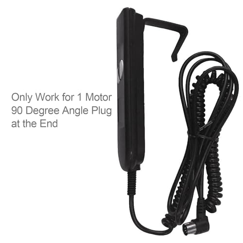 2-Button 5-Pin Power Recliner & Lift Chair Remote Control (90° Plug)