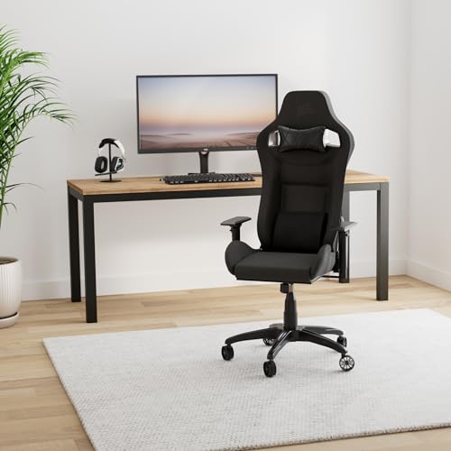 Corsair T3 RUSH Charcoal Gaming Chair with Memory Foam Lumbar & Padded Neck Support