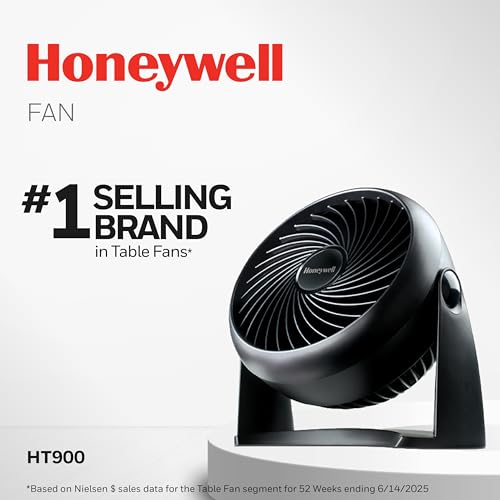 Honeywell TurboForce Air Circulator Tabletop Fan, 3-Speed Quiet Personal Fan