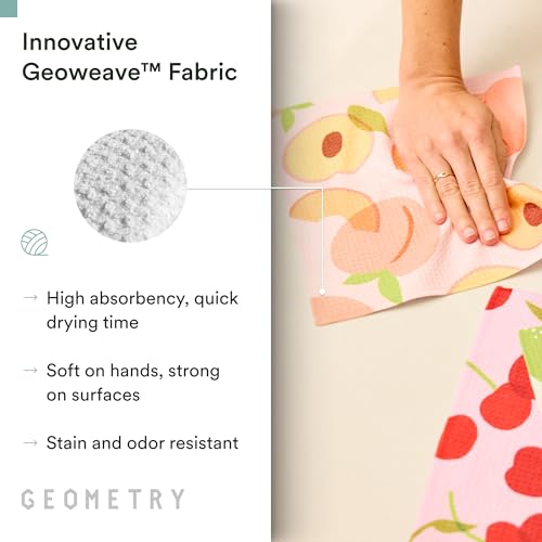 Microfiber Kitchen Dish Towels, Ultra-Absorbent Quick-Dry Cloths, 3-Piece Set