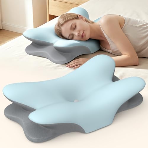 Cervical Neck Pillow for Pain Relief - Ergonomic Memory Foam Support