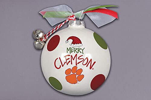 Clemson Tigers Magnolia Lane Clemson Santa Hat Ornament Multicolor