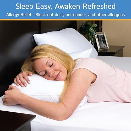 Twin XL Waterproof Mattress Encasement - Low Profile 5"-8" Zippered Cover
