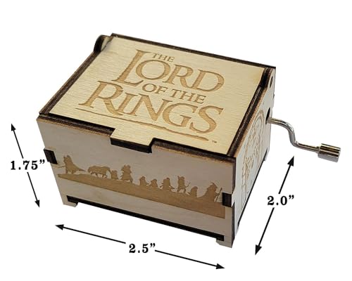 Mini Hand Crank Music Box - Fantasy Movie Theme Keepsake Gift