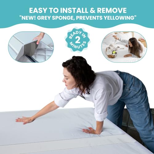 2-in-1 Bed Bridge Twin/Twin XL to King Converter with Attached Sheet