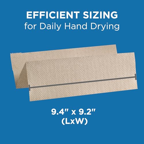 Recycled Multifold 1-Ply Paper Towels, Brown, 4000 Count (16 Packs)
