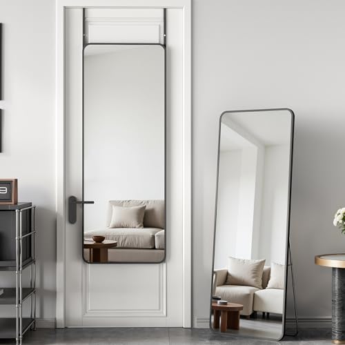 Full Length Over The Door Mirror, 49x14 Inch Wall Mounted Hanging Mirror