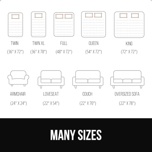Gorilla Grip Non-Slip Mattress Pad Gripper - 48x72 Full Size Bed & Couch Pad