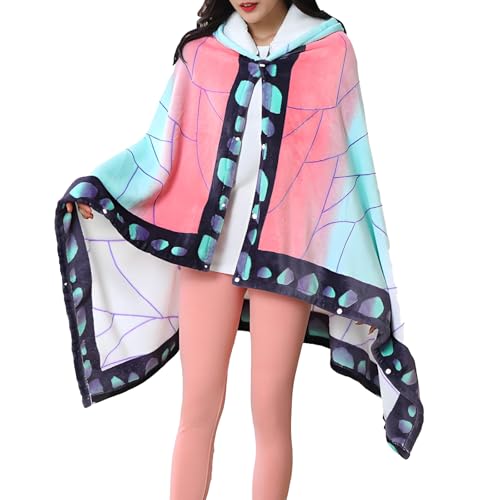 Hooded Wearable Blanket Cloak - Soft Cozy Throw Wrap, 63 x 40 Inch